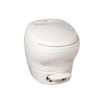 Thetford Bravura White High Profile Foot Flush with Water Saver Toilet