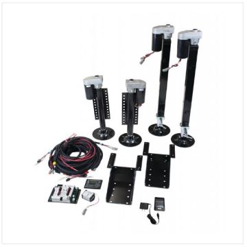 Lippert Components Ground Control® 3.0 Automatic One-Touch Electric Leveling System for 5th Wheels; 4-Point