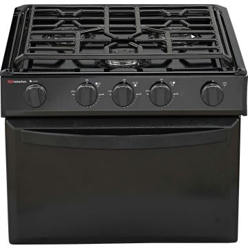 Suburban 17" Black 3-Burner Range