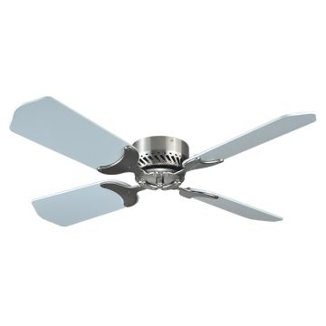 LaSalle Bristol 42" 12V Brushed Nickel Ceiling Fan w/ White Blades