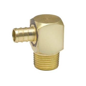 Elkhart Supply 1/2" Insert x 1/2" MPT Elbow Adapter