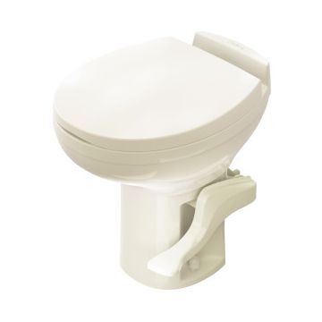 Thetford Bone Aqua Magic Residence Low Profile Foot Flush Toilet