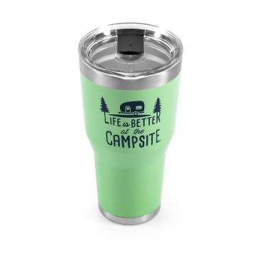 CAMCO Life is Better at the Campsite Green 30 oz Tumbler