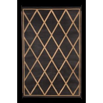 Faulkner 9' x 12' Black/Beige Reversible Deluxe Multi-Purpose Mat