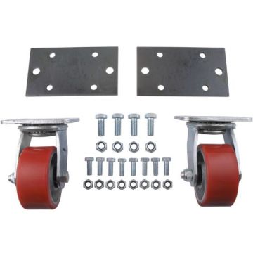 Ultra-Fab 4" Swivel Skid Wheel-Set Of 2