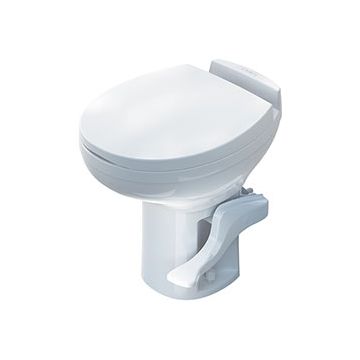 Thetford White Aqua Magic Residence Low Profile Foot Flush Toilet