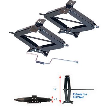 Ultra-Fab 24" 5,000lb Scissor Stabilizer Jack - 2 Pack