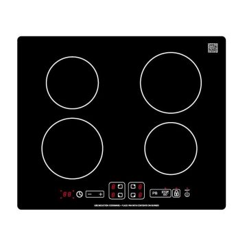 Pinnacle Appliances Black 24” Built-In Four Burner Stove Induction Cooktop