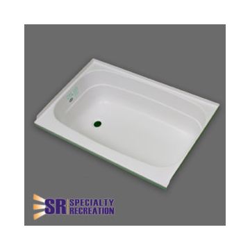 Specialty Recreation 36" x 24" x 11" Left Hand Drain Bathtub - White