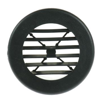 Valterra Black 4" Round Register Outlet Vent W/O Damper