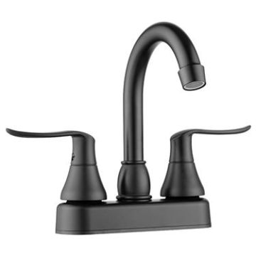 DURA Elegant Arc Spout Matte Black RV Bar Faucet