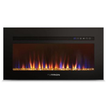 Furrion 40 Inch Electric Fireplace with Crystals