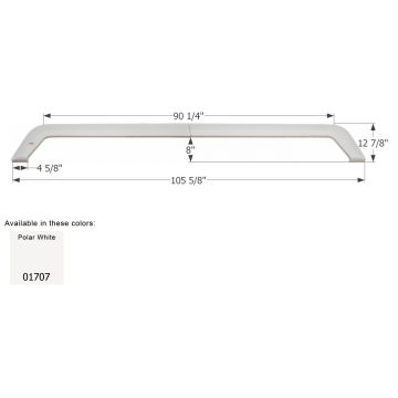 Icon Polar White Forest River Triple Axle Fender Skirt FS1707