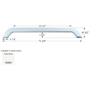 Icon Polar White Thor Citation Tandem 5th Wheel Travel Trailer Fender Skirt FS780