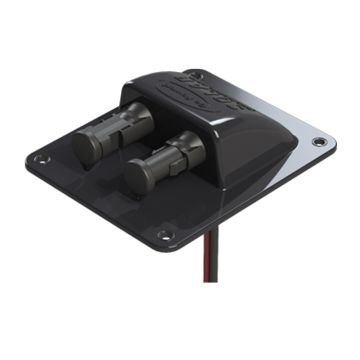 Go Power Dual Solar Cable Roof Entry Plate - Black