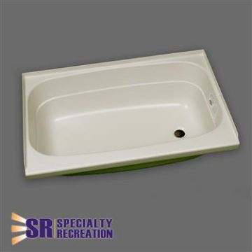 Specialty Recreation 32" x 24" x 11" Right Hand Drain Bathtub - Parchment