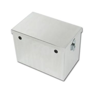 Tow-Rax 14" Aluminum Battery Box with Machined Finish