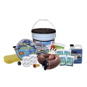 Valterra Deluxe Wash & Wax RV Starter Kit Bucket