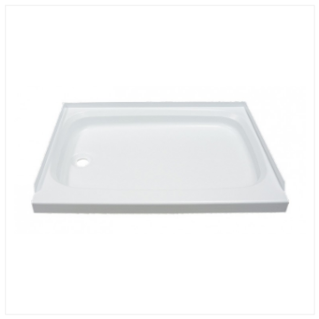 Lippert Components Better Bath 40" x 24" Left Hand Drain Shower Pan - Parchment