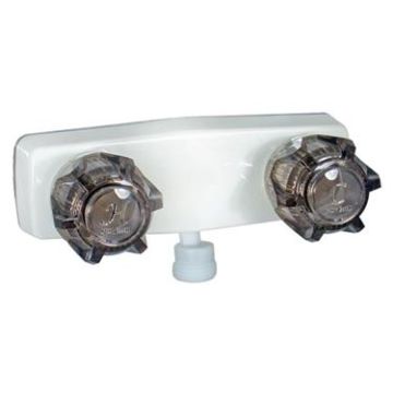 Phoenix White with Smoke Handled Shower Valve with Vacuum Breaker