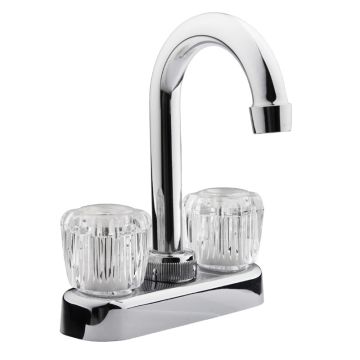 DURA Clear Knobs Chrome RV Bar or Lavatory Faucet