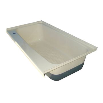 Icon 46" x 24" x 13" Left Hand Drain Bathtub - White