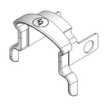 Solera White Awning Outer Plastic Lever Arm Cap