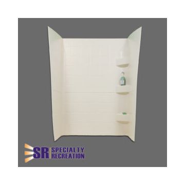 Specialty Recreation 24" x 32" x 66" Bath/Shower Surround - Parchment