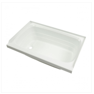 Lippert Components 36" x 24" x 11" Left Hand Drain Bathtub - White