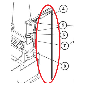 Norcold Replacement Water Supply Line for 1200/ 1210/ 2117/ N1095/ N641/ N84X Series Refrigerator Icemaker