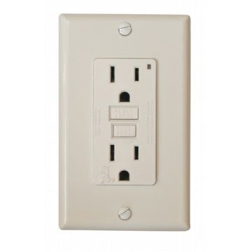 Valterra 15 Amp 120V GFI Receptacle - White