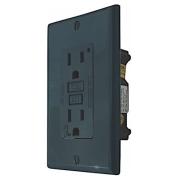 Valterra 15 Amp 120V GFI Receptacle - Black