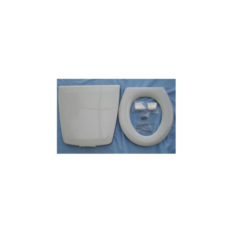 Thetford 35778 Electra Magic Model 80 Parchment Toilet Seat and Cover Assembly