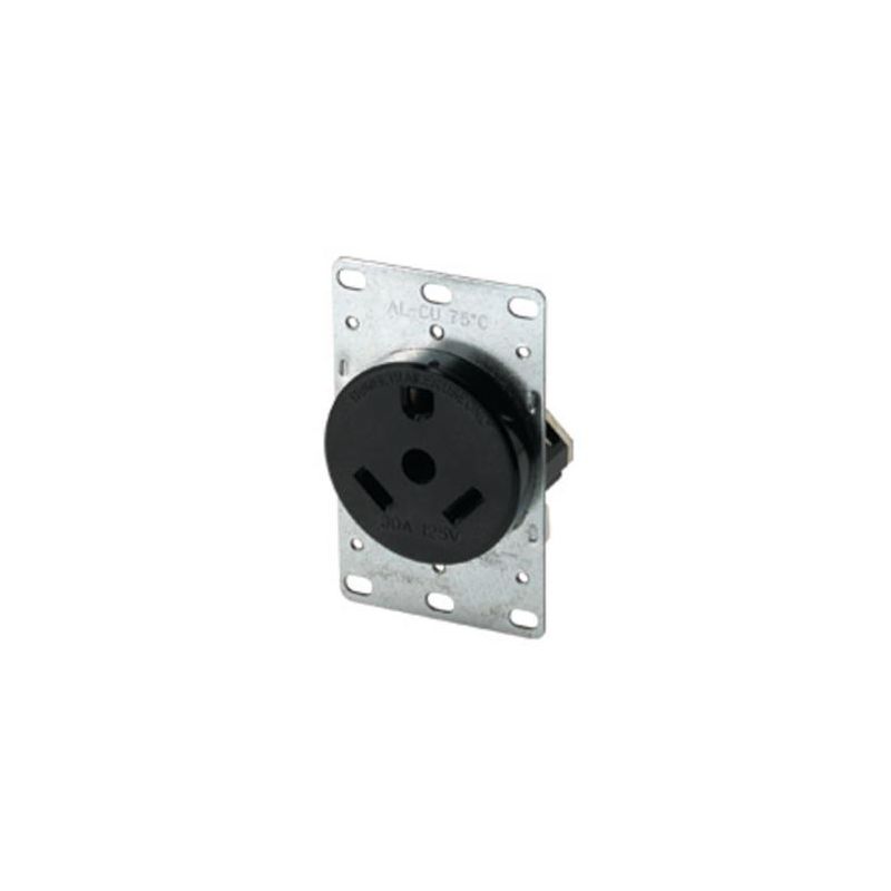 Cooper 30 Amp 120V Receptacle with Plate