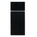 Dometic 3106863.024C black acrylic refrigerator door panels.