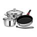 Magma 18-10 Stainless Steel W/ Ceramica® Non-Stick Nesting Cookware 7-Piece Set